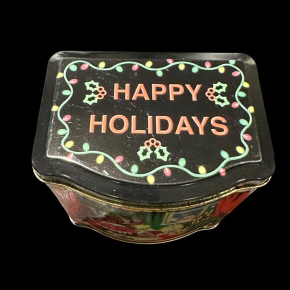 Vintage M&M's Brand Christmas Village Series Tin, Limited Edition Canister - Picture 4 of 7